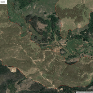CO Silver Creek Fire - satellite view
